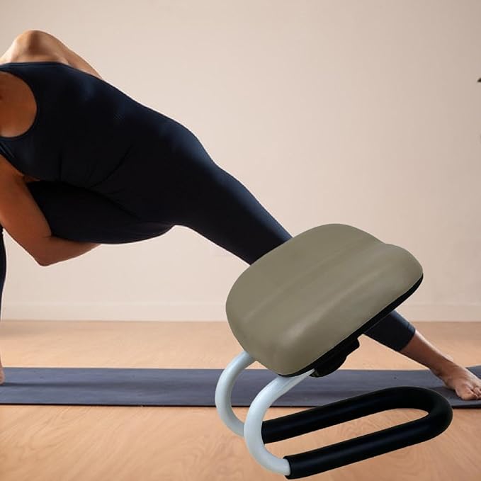 Meditation Bench Kneeling Stool Adjustable Height for Pilates
