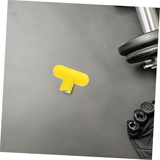 VALICLUD 2Pcs Yellow Handle Grips for Cable Machine Attachments Ergonomic Gym Equipment Handles for Arm Exercise Strength Training with Rotation and Knob