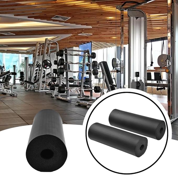 Foam Roller Pad Replacement for Leg Curl and Extension Machines, for Home and Gym Workout Equipment, Fits 20-22mm Tube Diameter