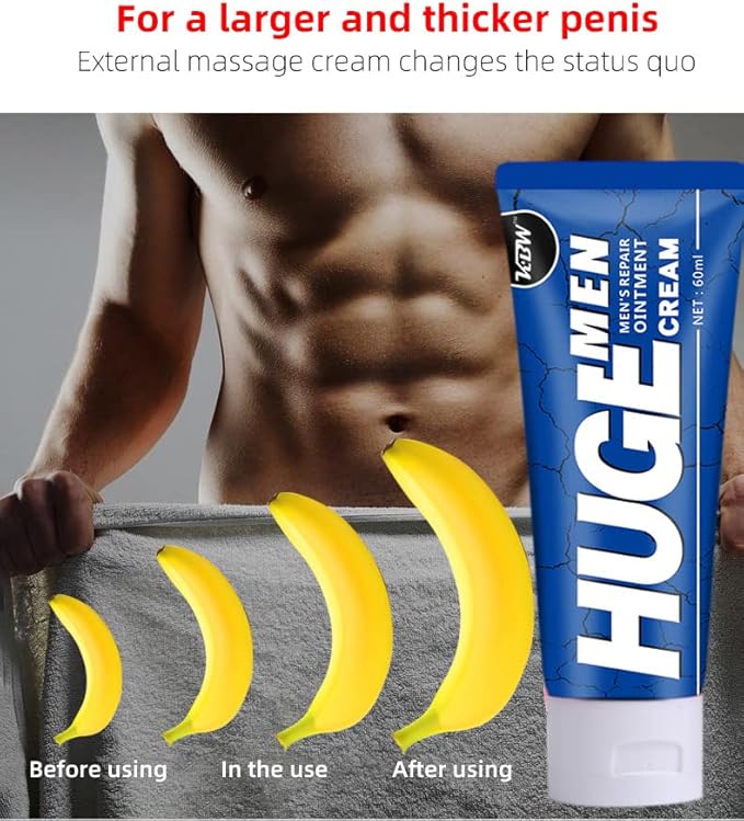 Huge Men XXL Massage Enlargement Gel - Extra Size Power Repair Cream Oil for Huge Enhanced Size, Enlarge Thickness, Strength, and Prolonged Performance (Huge Men XXL)