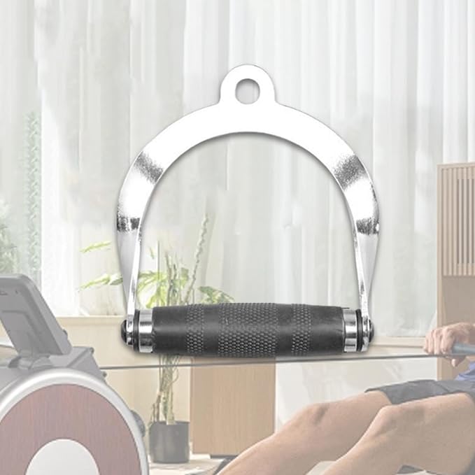 Handle Cable Attachment Pulley System Equipment Gym Cable Attachment LAT Pull Down Handle for Adults Strength Training
