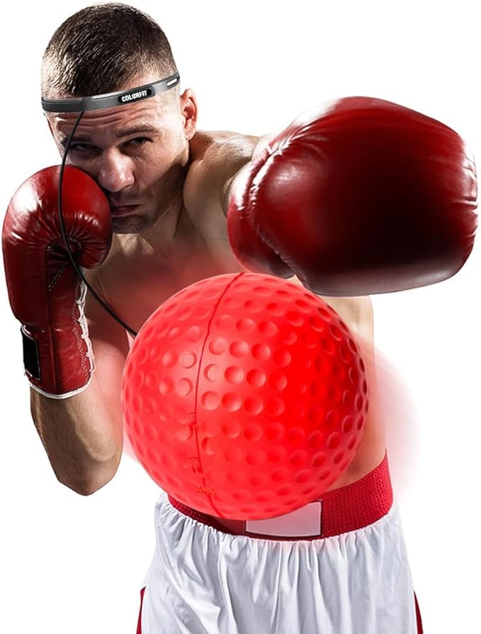 2 Sets Sports Reaction Ball, Sports Reaction Ball Boxing Reaction Training Ball, Head Mounted Adjustable Elastic Band, Very Suitable for Combat Skills, Reaction Speed, Hand Eye Coordination Training