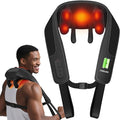 CooCoCo Cordless Neck Massager,Birthday Ideas for Dad Mom, Neck and Back Massager for Pain Relief Deep Tissue, Shiatsu Shoulder Massager for Pain Relief, Back Massager with Heat
