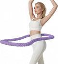 3 lbs Soft Weighted Hoop for Adults -Fold Gentle Fat Burning and Waist Toning, Pinch-Proof Design,Soft Material Won't Irritate Skin， Perfect for Home/Travel/Postpartum Recovery
