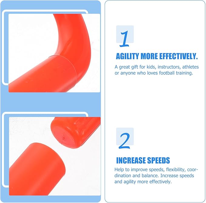 NOLITOY Agility Training Hurdle for Portable Speed Hurdle for Football Soccer Outdoor Indoor Skill Improvement and Coordination