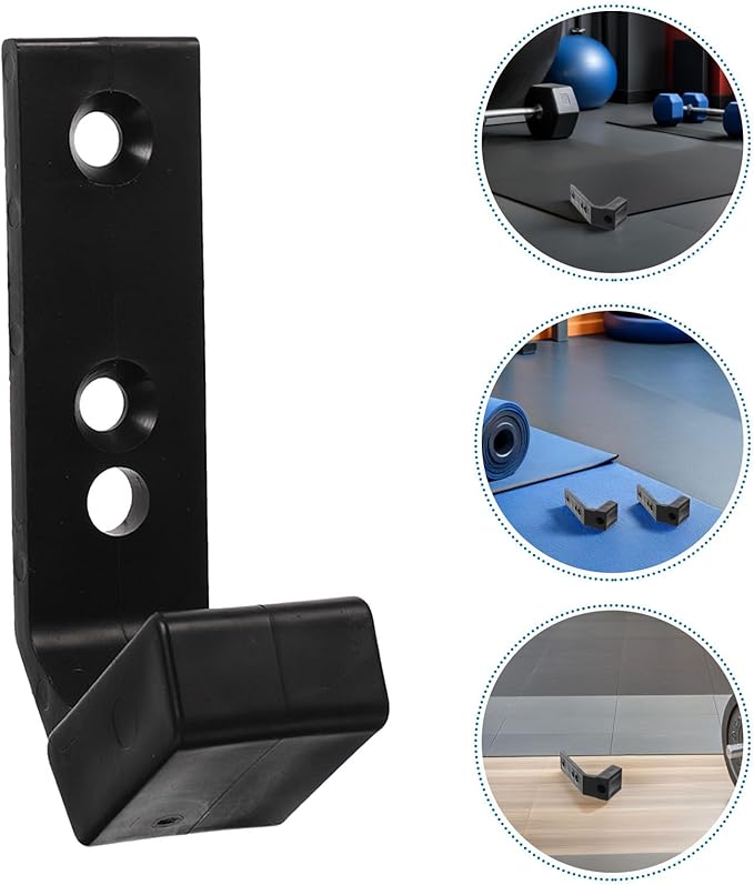 10pcs Squat Rack J Hooks Horizontal Barbell Hanger Power Rack Storage Holder Wall Mount Gym Accessories for Home Fitness Strength Training Equipment