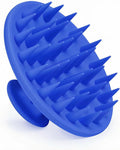 Silicone Scalp Massager Shampoo Brush, Scalp Brush for Hair Growth & Dandruff Removal, Hair Scrubber Scalp Stimulator Exfoliator Brush with Soft Bristles for Wet Dry Scalp Care (Ocean Blue)
