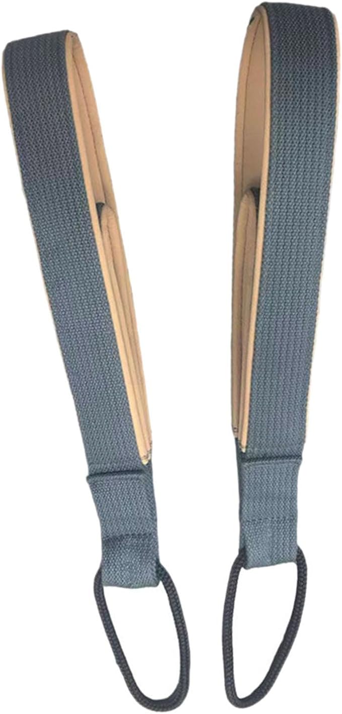 2 Pieces Pilates Double Loop Straps for Reformer,Pilates Strap Exercise Equipment for Gymnastics Women Men Arms Legs Beginner