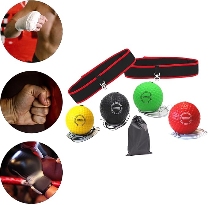 Boxing Reflex Ball for Adults and Kids, Ultimate Boxing Training Ball Set with Adjustable Headband&Boxing Balls, Boxing Equipment for Reaction, Punching Speed