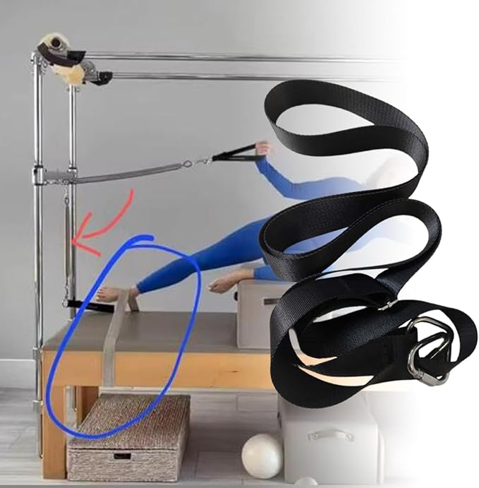Pilates Equipment Strap Pilates Reformer Belt Adjustable Exercise Strap for Beginner Strength Training Indoor Adults Workout
