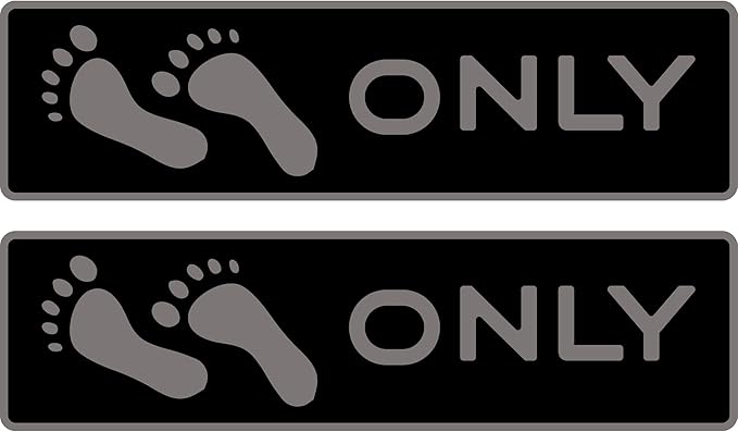 Naked Feet Only Step Pads Non-Slip EVA Foam Step Pad for Boat Gunwales & Ladders, 6mm Brushed Marine Grade Anti-Skid Adhesive Pads (Pair) SeaDek Technology - Black/Storm Gray