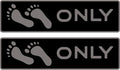 Naked Feet Only Step Pads Non-Slip EVA Foam Step Pad for Boat Gunwales & Ladders, 6mm Brushed Marine Grade Anti-Skid Adhesive Pads (Pair) SeaDek Technology - Black/Storm Gray