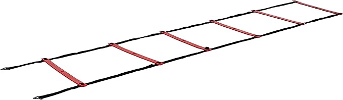 Pure2Improve Unisex's Pro Agility Ladder, Black/White, One Size