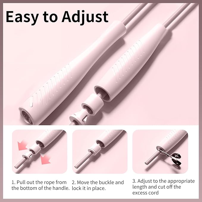 Jump Ropes Kids, Adjustable Children Jump Rope with ABS Handles and PVC Rope for Child Student Toddler