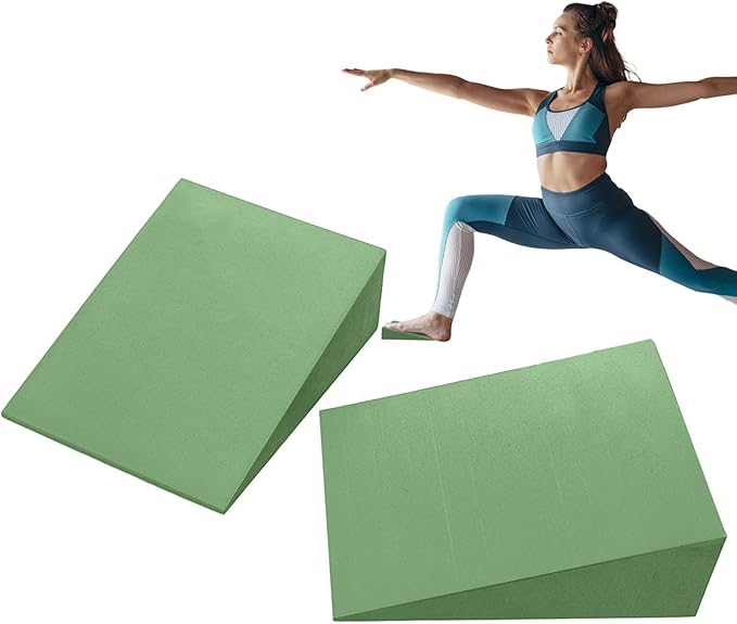Yoga Wedge Block – Foam Slant Board, Professional Incline Pad | Calf and Ankle Stretching Tool, Knee Support for Pilates Balance, Back Relief Aid for Foot Flexibility, Leg Routine