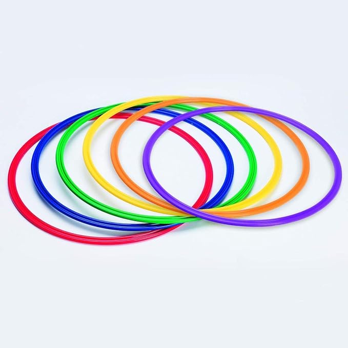 Palos Sports Speed and Agility Flat Hoops - Set of 12-14", 20" or 24" Rings