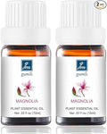 Magnolia Essential Oil - Pure Natural Fragrance for Aromatherapy, Perfume Making, Candles, Soap, Room Spray, Diffuser Blends - Organic, 10mL Undiluted - Pack of 2