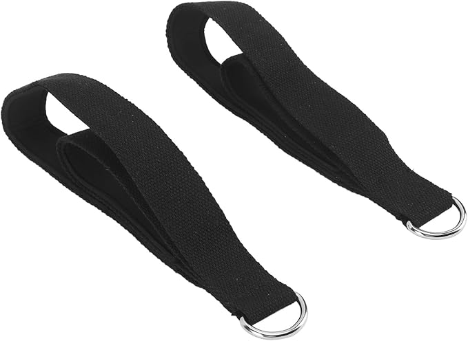 Pilates Double Loop Straps for Home Gym Workout, Anti Slip Practical Exercise Strap with D Rings, Strong Friction, Long Lasting Use