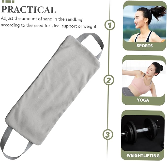 BESPORTBLE Workout Training Sandbag for Weight Training and Core Strength Canvas Fitness Sandbag with Handles