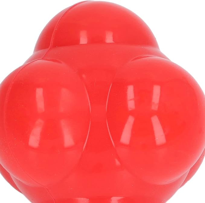 EVTSCAN Reaction Ball Rubber Hex Trainer for Improving Hand Eye Coordination Agility Basketball Tennis