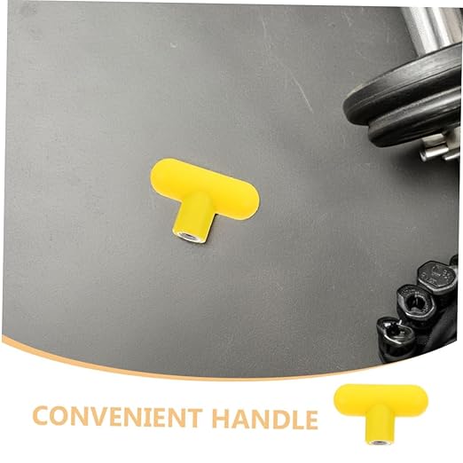 Cabilock 2pcs Heavy Duty Cable Machine Handles with Ergonomic Shape Grip Rotating Ball Knob Insert for Strength Training Yellow Fitness Equipment Attachments