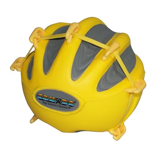 CanDo 10-2270 Digi-Extend n' Squeeze Hand Exerciser, Small, Yellow-X-Light