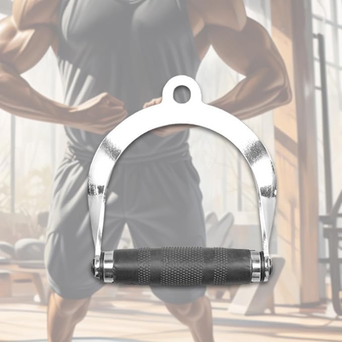 Handle Cable Attachment Pulley System Equipment Gym Cable Attachment LAT Pull Down Handle for Adults Strength Training