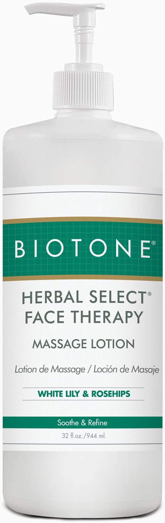Biotone Herbal Select Massage Products Face Therapy Lotion, 32 Ounce