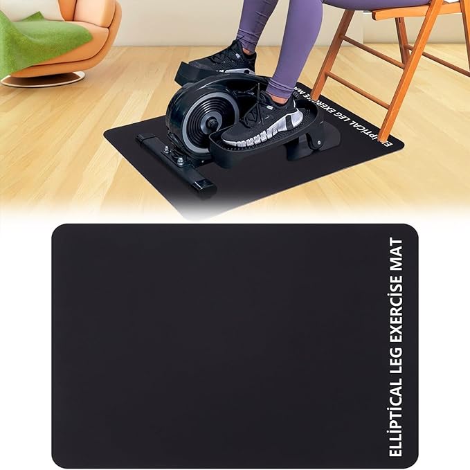 Leg Exerciser Non Slip Mat, Exercise Bike Trainer Protective Floor Mat , Sports Accessories for Under Stationary Bike, Fitness Equipment