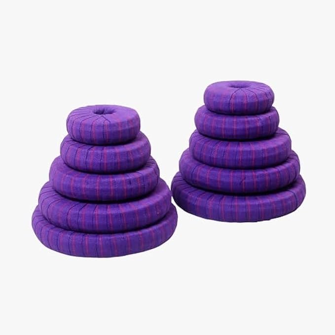Yogikuti Yoga Chumbal Set Of 10pcs, Pune Chumbals set, Iyengar Yoga, Yoga donuts, Yoga props