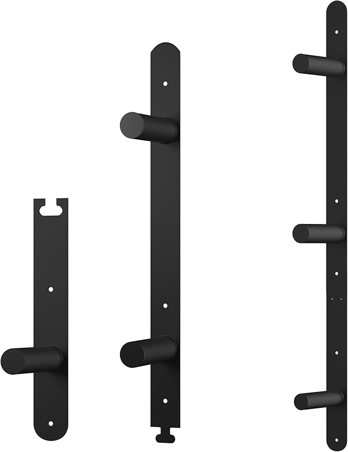 Fitvids Weight Plate Storage Rack, Weight Plate Holder Wall Mounted Bumper Plate Storage for Home Gym, Fit 2" Olympic Plates