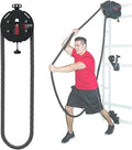 Cable Pulley System - Suspension Trainer & Endless Rope Trainer Machine for Home, Adjustable Resistance Pulley Cable Machine for Muscle Endurance, Upper Extremity & Aerobic Exercise