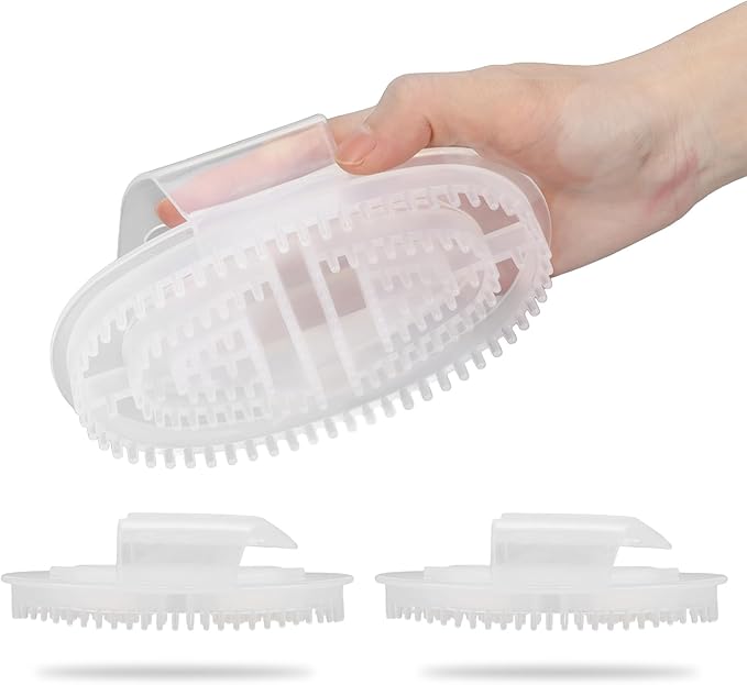 2PCS 2Pcs Meridian Massage Brush, Portable Body Scraping Massage Brush Anti Cellulite Jelly Scrubber Deep Tissue Massager for Back, Foot, Neck, Shoulder, Leg, Calf