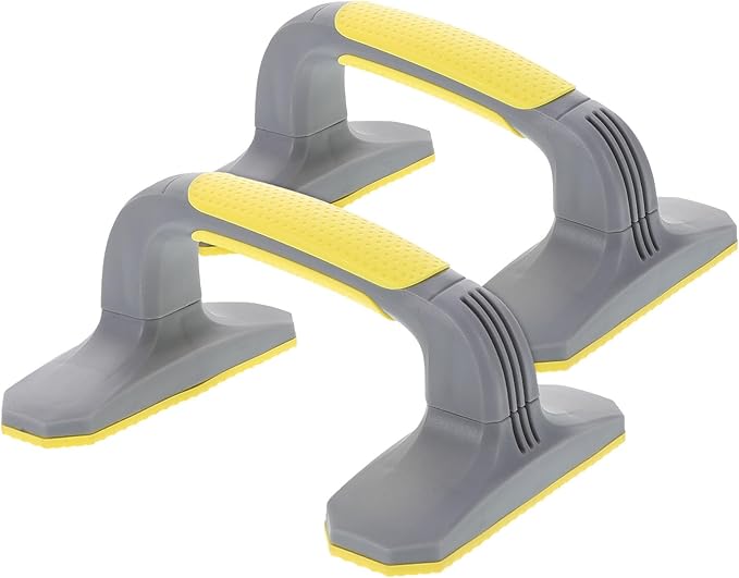 Push Up Bars Hand Stand Trainers 2pcs Plastic Non-Slip Strength Training Pushup Stands for Home Workout Fitness Exercise Equipment for Men and Women
