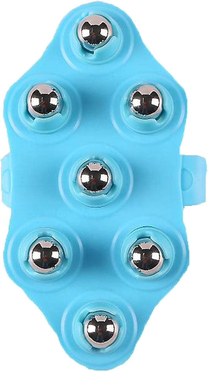 misppro Handheld Body Roller for Cellulite Treatment and Magnetic Therapy Massage Tool- Blue Magnetic