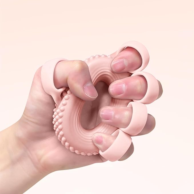 Hand Grip Strengthener Targeted Strength, Finger Exerciser, Grip Strength Trainer, Forearm Grip Workout, Finger Stretcher, Trigger Finger, Mallet Finger, Relief & Recovery