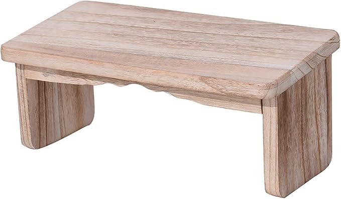 Wooden Meditation Bench (18x8x6in), Foldable & Ergonomic Meditation Stool, Sturdy Prayer Bench, Comfortable for Kneeling or Sitting, Perfect for Deeper & Longer Meditation
