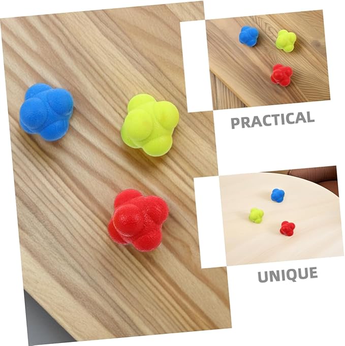 TOYANDONA 6pcs Agility Training Ball Reaction Balls Reflex Sports Coordination Hand Eye Coordination Training for Ages