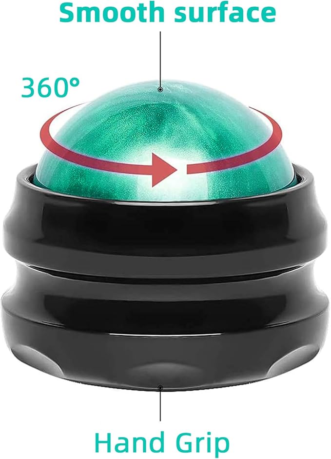 WOVTE Massage Ball, Lacrosse Balls, Self Massage Tool for Sore Muscles, Shoulders, Neck, Back, Foot, Body, Deep Tissue, Trigger Point, Muscle Knots, Yoga and Myofascial Release (Green)
