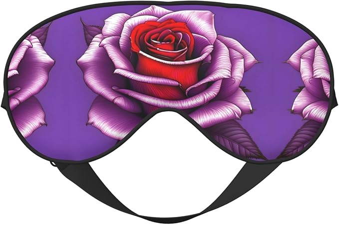 Fuchsia Rose Head-Mounted Double-Sided Light-Blocking Sleeping Eye mask to Protect Eyes and Relieve Eye Fatigue