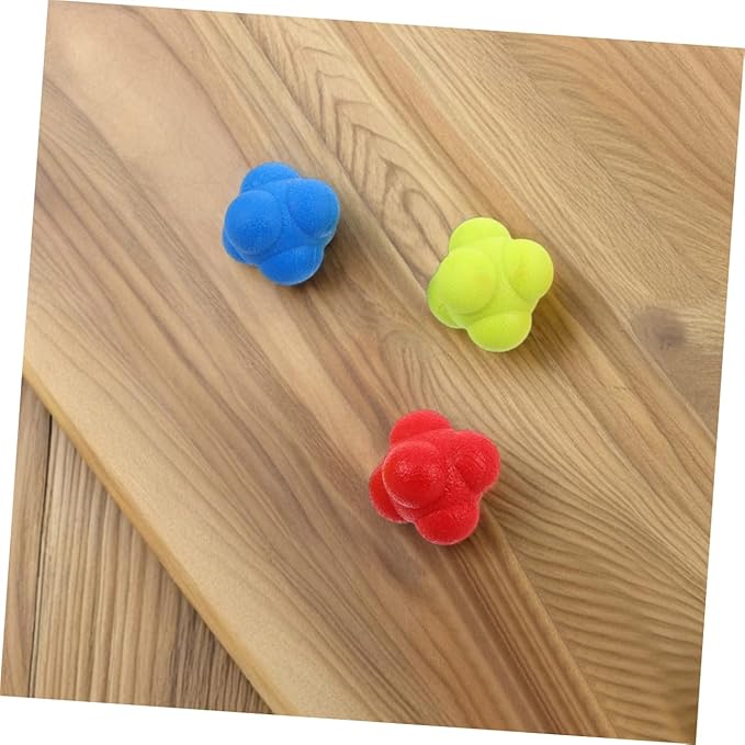 BESTonZON Enhance Hand Eye Coordination: 6pcs Reflex Training Balls Sturdy Reaction Balls for Basketball Hockey Tennis