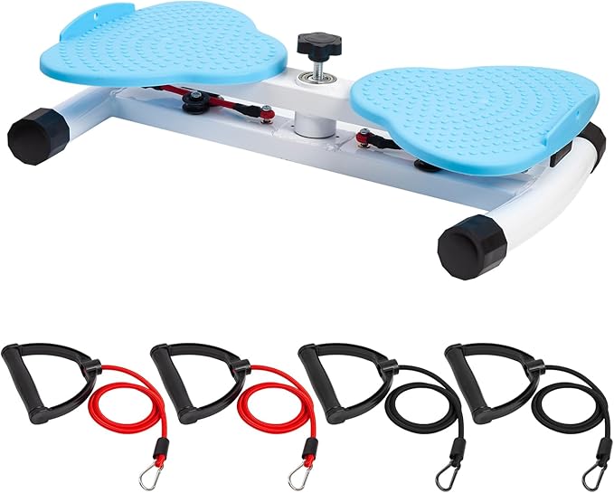 Waist Twisting Machine Pilates Twister Ab Twister Board with 300 lbs Capacity, Noiseless Home Gym Equipment for Core Exercise Slim Waist Belly Fat Workout for Women (Blue)