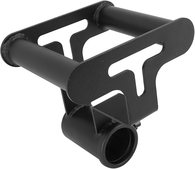 T Bar Row Platform, T Bar Row Attachment with V Bar Landmine Handle, Iron Barbell Accessory for Home Gym, Compact Portable Strength Training Equipment with Safety Lock for Upper Bo