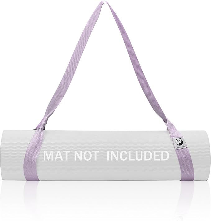 Slim Panda Yoga Mat Straps for Carrying, Adjustable Yoga Mat Carrier Sling Fits All Mats(Mat Not Included)