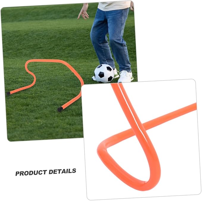 4Pcs Speed Training Hurdles Durable Plastic Agility Hurdles for Soccer Football Height Wear Resistant Sports Equipment for Jumping Agility Drills