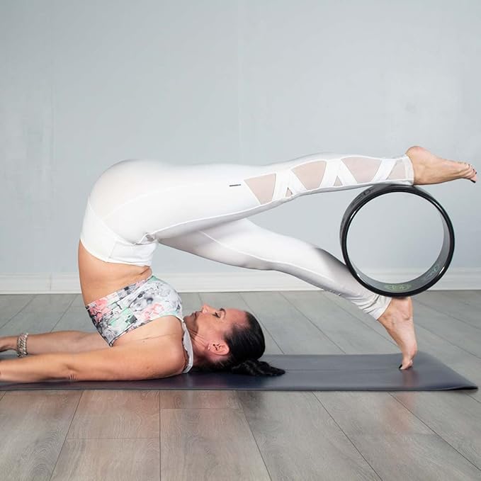 Enlighten Yoga Wheel - Great for Adding Active Strength and Flexibility to Your Exercise and Yoga Practice