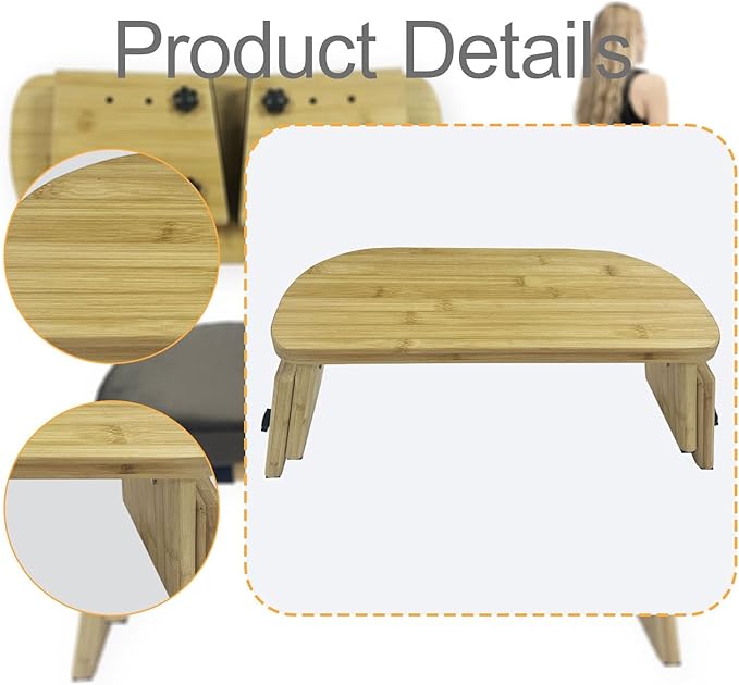 Meditation Bench Foldable Wood Prayer Bench for Buddhist Low Seat Teahouse