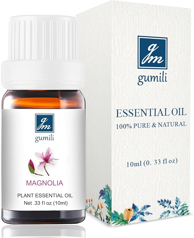 Magnolia Essential Oil - Pure Natural Fragrance for Aromatherapy, Perfume Making, Candles, Soap, Room Spray, Diffuser Blends - Organic, 10mL Undiluted