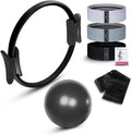 Pilates Kit for Home Workout – Pilates Ring Set with Mini Ball, Pilates Ring, Resistance Bands Set & Booty Bands, Essentials Kit for Women Workout Equipment for Home Pilates Workout Kit