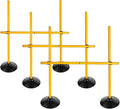 2.6FT Speed Agility Training Hurdles Set Adjustiable Height Jumping Hurdles Soccer Agility Poles for Beginner and Student